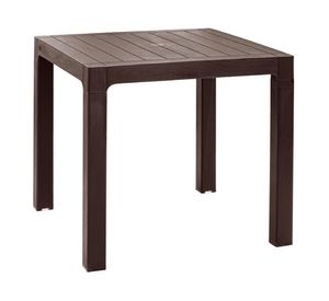 Mesa 80x80 cm marrón moro Reyplast