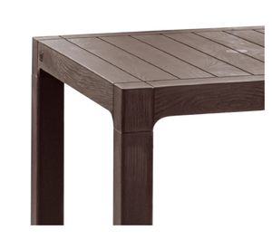 Mesa 80x80 cm marrón moro Reyplast