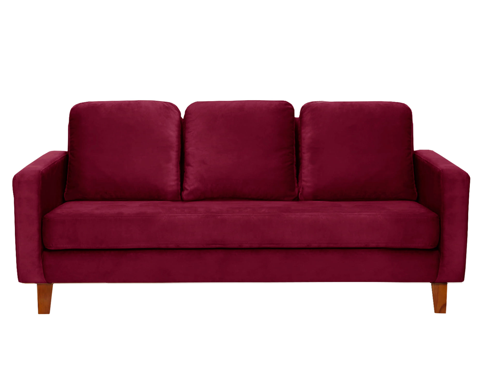 Latam Home Sofá Venecia velvet burdeo