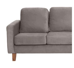 Sofá Venecia velvet gris