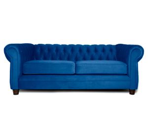Sofá 3 cuerpos Chesterfield felpa