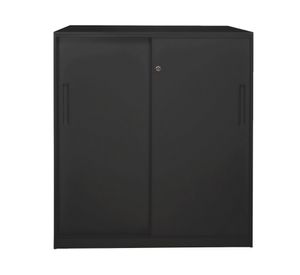 Gabinete Office metálico 110x90x45 cm negro