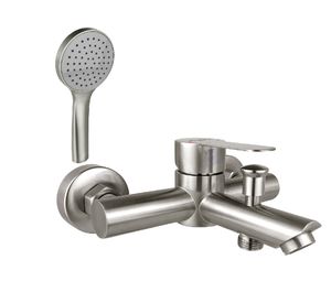 Monomando de tina ducha New Barcelona gris satinado