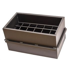 Caja para brazas acero gris 1 un.