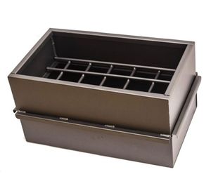 Caja para brazas acero gris 1 un.