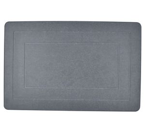 Piso baño Secado rápido gris 39x60 cm