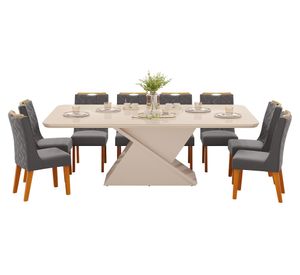 Juego de comedor 8 personas rectangular Berlin