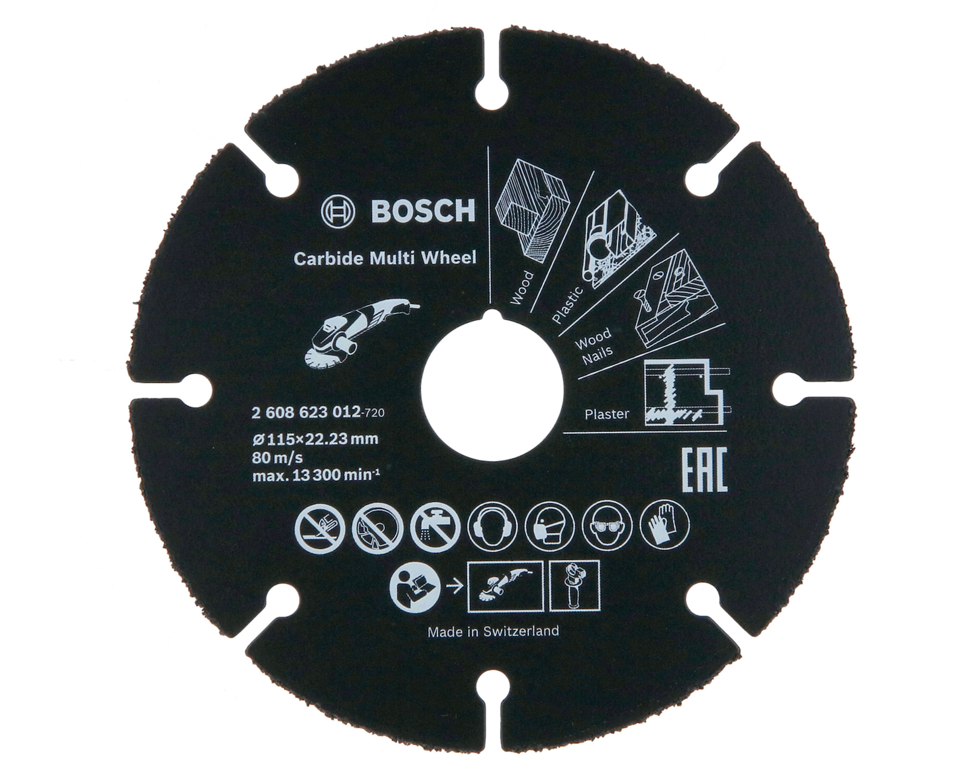 Disco amoladora 115 mm para madera Bosch