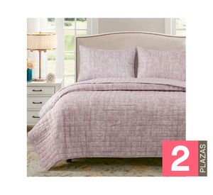 Quilt Reversible taupe 2 plazas
