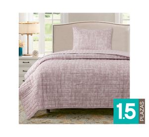 Quilt Reversible taupe 1.5 plazas