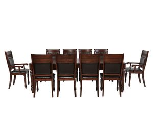 Comedor 8 sillas 2 sitiales Grand cordobes tabaco Cic
