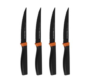 Cuchillo de carne 4 unidades Black Marmicoc.