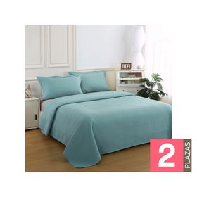 Quilt Atenas aqua 2 plazas