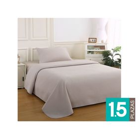 Quilt Atenas beige 1.5 plazas