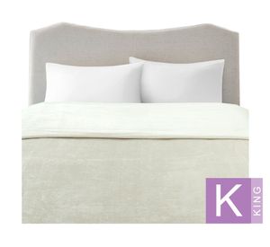 Frazada Flannel beige king