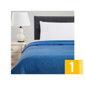 Frazada Lana azul 1 Plaza