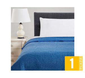 Frazada Lana azul 1 Plaza
