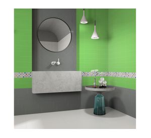 Cerámica muro Ice verde 10x30 cm 1.2 m2