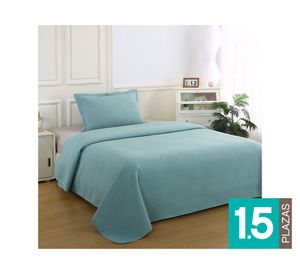 Quilt Atenas celeste 1.5 plazas