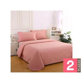 Quilt Atenas rosado 2 plazas