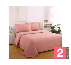 Quilt Atenas rosado 2 plazas