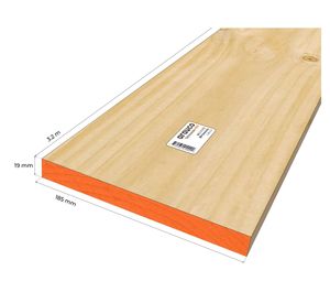 Pino seco cepillado premium 1x8 3,2 m