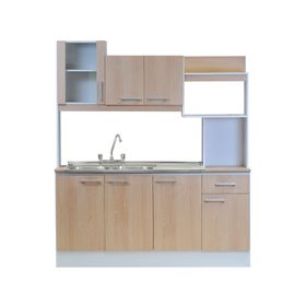 Kit cocina 7 puertas 1 cajón lavaplatos y grifería Aconcagua Mobikit
