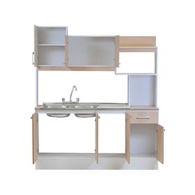 Kit cocina 7 puertas 1 cajón lavaplatos y grifería Aconcagua Mobikit