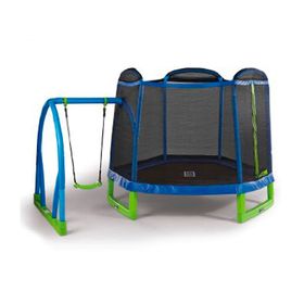 Cama elástica 7,6 pies 234 cm con columpio Gamepower