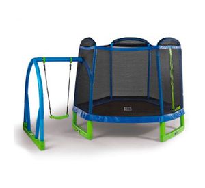 Cama elástica 7,6 pies 234 cm con columpio Gamepower