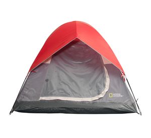 Carpa 6 personas Newport VI gris/rojo National Geographic