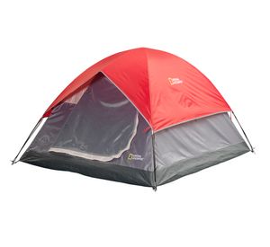 Carpa 6 personas Newport VI gris/rojo National Geographic
