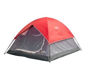 Carpa 2 personas Newport II gris/rojo National Geographic