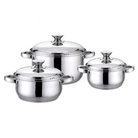 Batería 6 piezas Pavia silver Fantuzzi