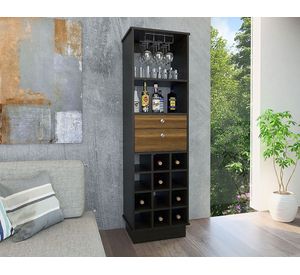 Mesa de centro + bar Classic caramelo/wengue TuHome