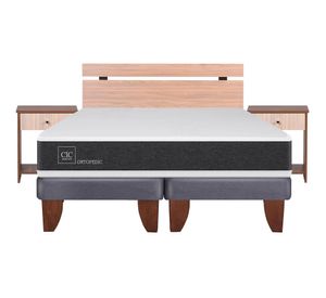 Cama europea 2 plazas Ortopedic base dividida + set Olmo Cic