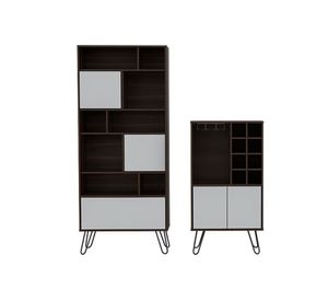 Biblioteca + bar Vassel habano/blanco TuHome