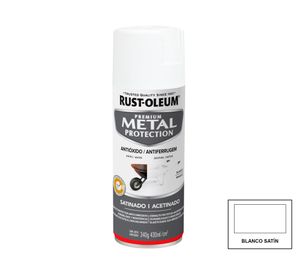 Pintura spray 340 g Metal Protection blanco satín