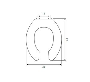 Asiento Open Ring redondo plástico Briggs