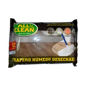 Trapero húmedo desechable 12 unidades All Clean