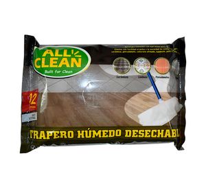 Trapero húmedo desechable 12 unidades All Clean