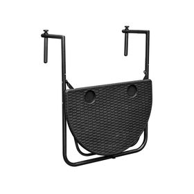 Mesa balcón ajustable negro Northwest