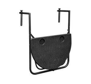 Mesa balcón ajustable negro Northwest