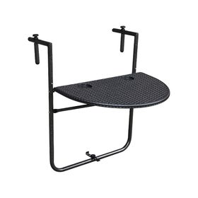 Mesa balcón ajustable negro Northwest