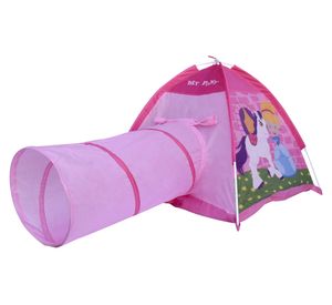 Carpa infantil + túnel My pony rosa Gamepower
