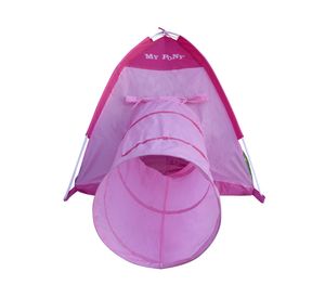 Carpa infantil + túnel My pony rosa Gamepower