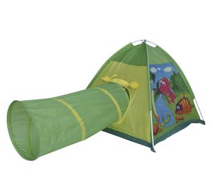 Carpa infantil + túnel dinosaurio verde Gamepower