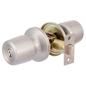 Cerradura tubular pomo acceso principal 8000 inox Poli