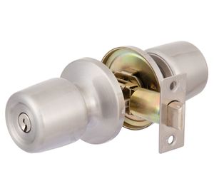 Cerradura tubular pomo acceso principal 8000 inox Poli