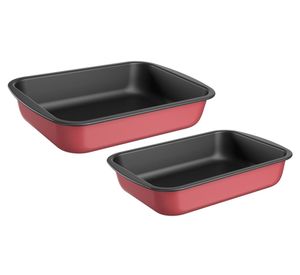 Asadera rojo 2 piezas Brinox.